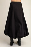 Bubble Hem Maxi Skirt