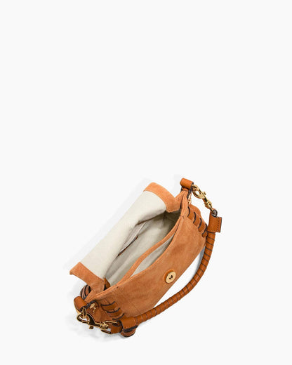 Zen Mini Crossbody Caramel Suede