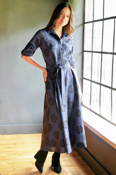 Laine Medallion Jacquard Dress