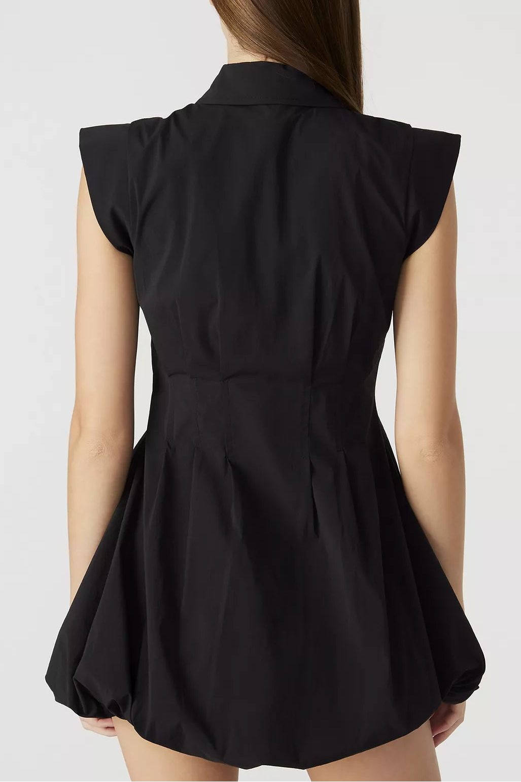 Dyanne Bubble-Hem Mini Dress
