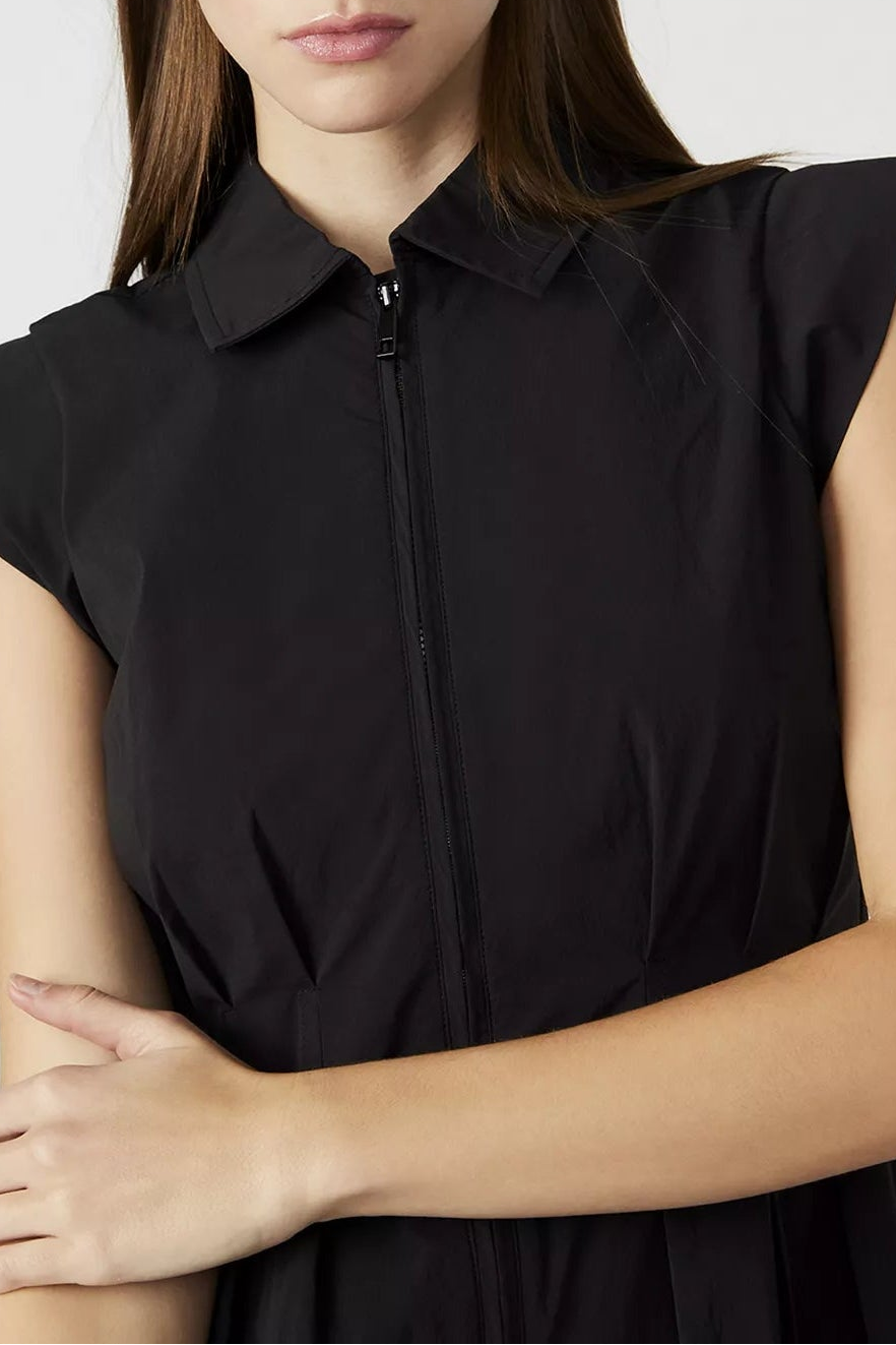 Dyanne Bubble-Hem Mini Dress