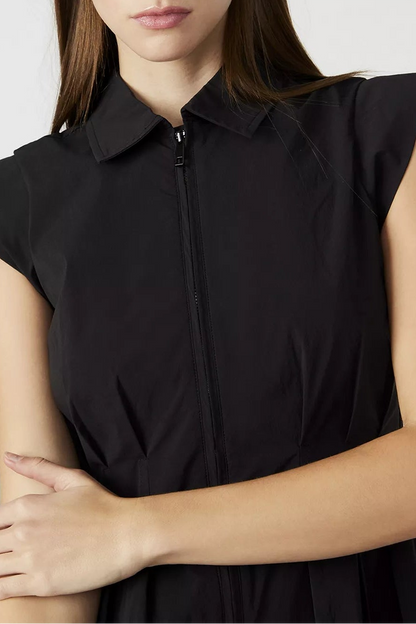 Dyanne Bubble-Hem Mini Dress