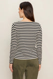 Long Sleeve Stripe Boatneck Tee