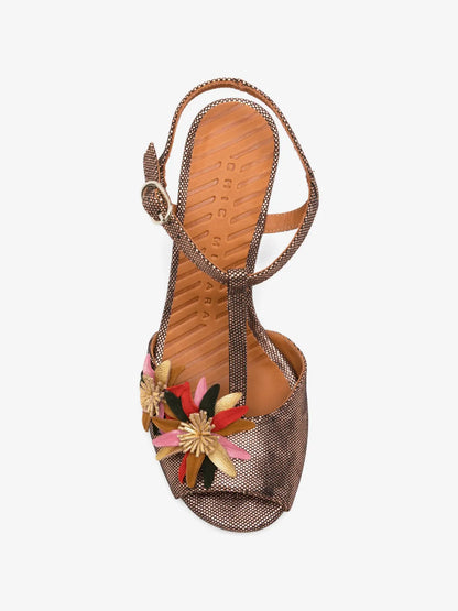 Uliva Flower T-Strap Heel