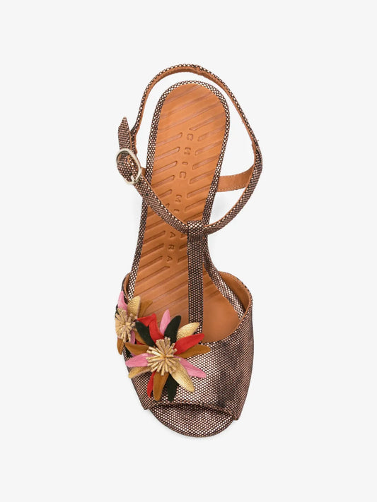 Uliva Flower T-Strap Heel