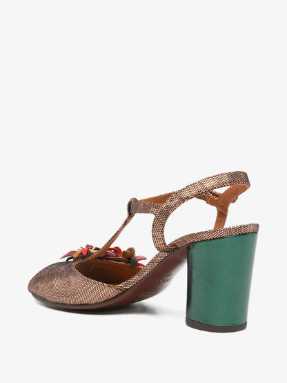 Uliva Flower T-Strap Heel