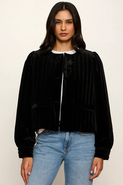Pepper Velvet Collarless Jacket