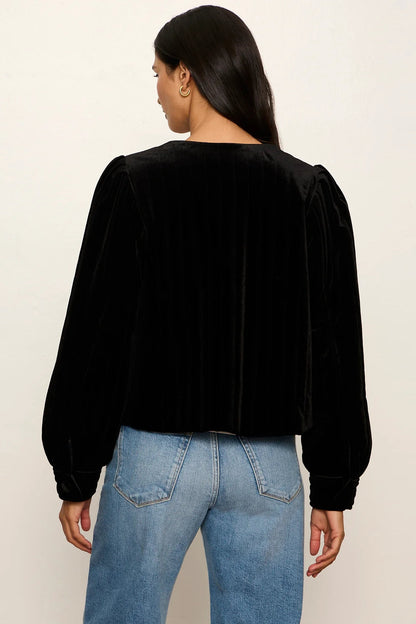 Pepper Velvet Collarless Jacket