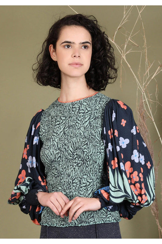 Rilya Smocked Bodice Top