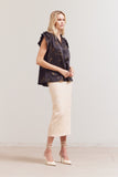 Printed Ruffle Top