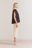 Printed Ruffle Top