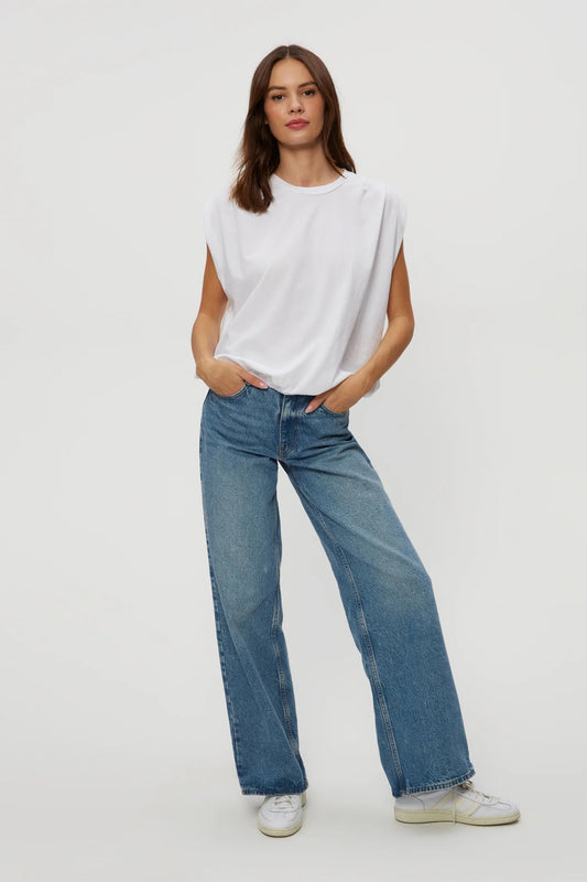 Luca Bubble Tee White