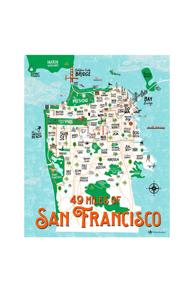 49 Miles of San Francisco 11 x 14 Print