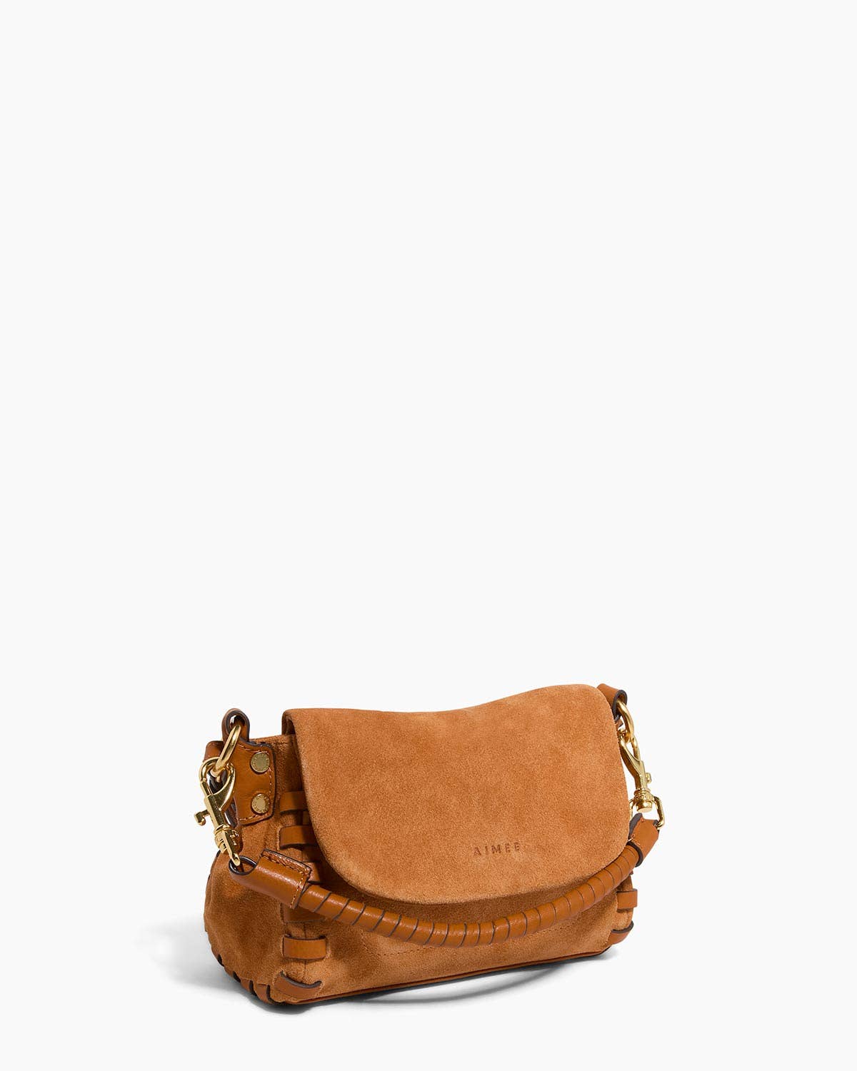 Zen Mini Crossbody Caramel Suede