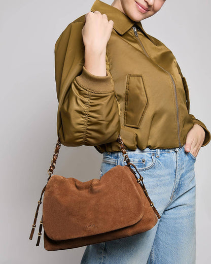 Lennon Convertible Crossbody Chestnut Suede