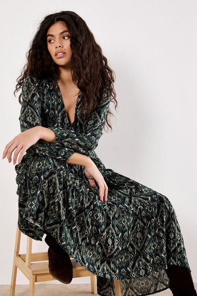Smock Waist Tiered Dress