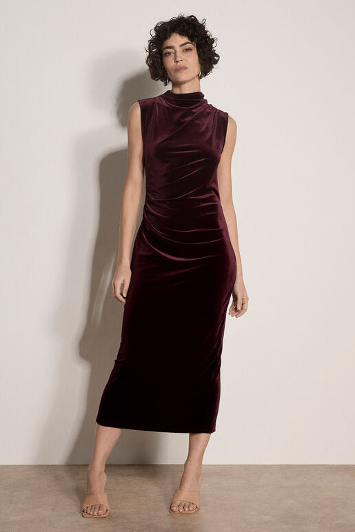Velvet Sleeveless Bodycon Dress