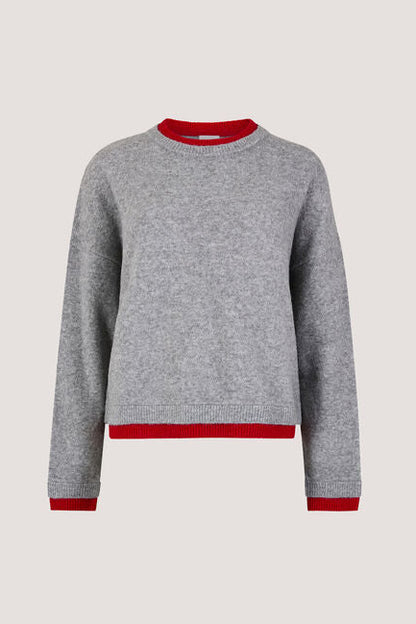Contrast Color Layered Sweater