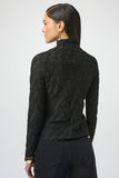 Textured High Neck Pullover Top