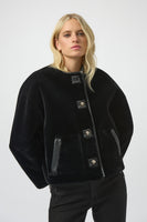 Bonded Faux Fur Boxy Jacket