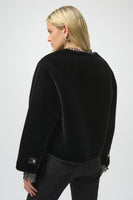 Bonded Faux Fur Boxy Jacket