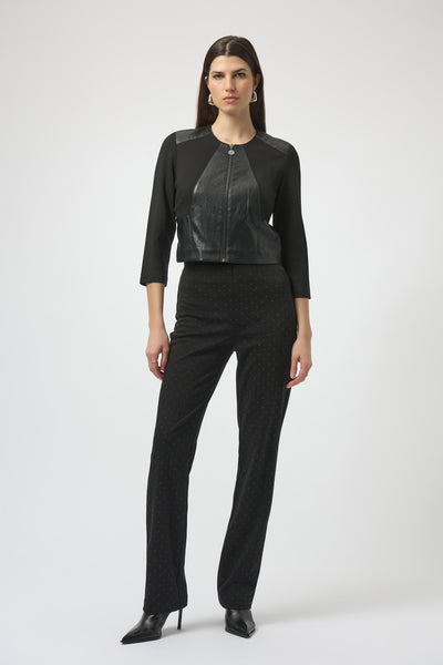 Cropped Leather Jacket