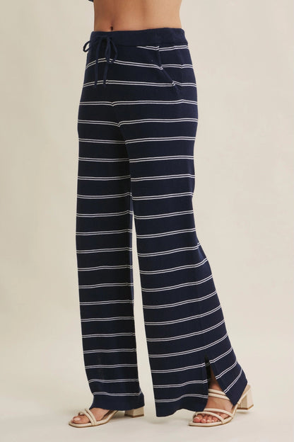 Bayside Leisure Striped Sweater Pants