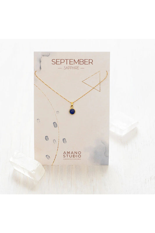 Amano Studio Birthstone Necklace September