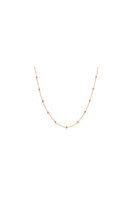 Pink Enamel Chain Necklace