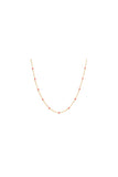 Pink Enamel Chain Necklace