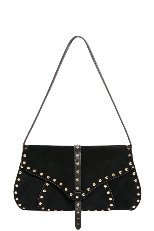 Amour Baguette Black Suede