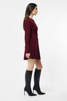 Vhari Knit Mini Skirt Cabernet