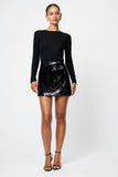 Sadie Stretch Sequin Mini Skirt