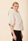 Faux Fur Hoody Topper