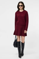 Vhari Knit Classic Sweater Cabernet