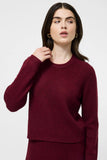 Vhari Knit Classic Sweater Cabernet