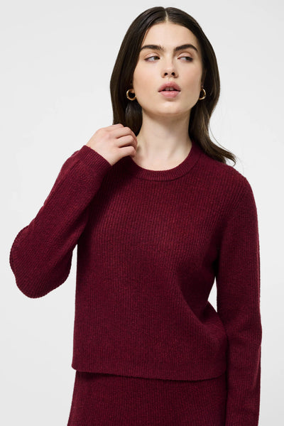 Vhari Knit Classic Sweater Cabernet