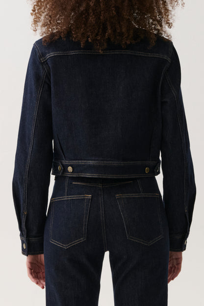 LEONIE CROPPED DENIM JACKET