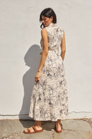 Sail Away Sleeveless Shirt Dress