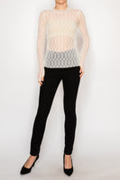 Lace Sheer Beige Top