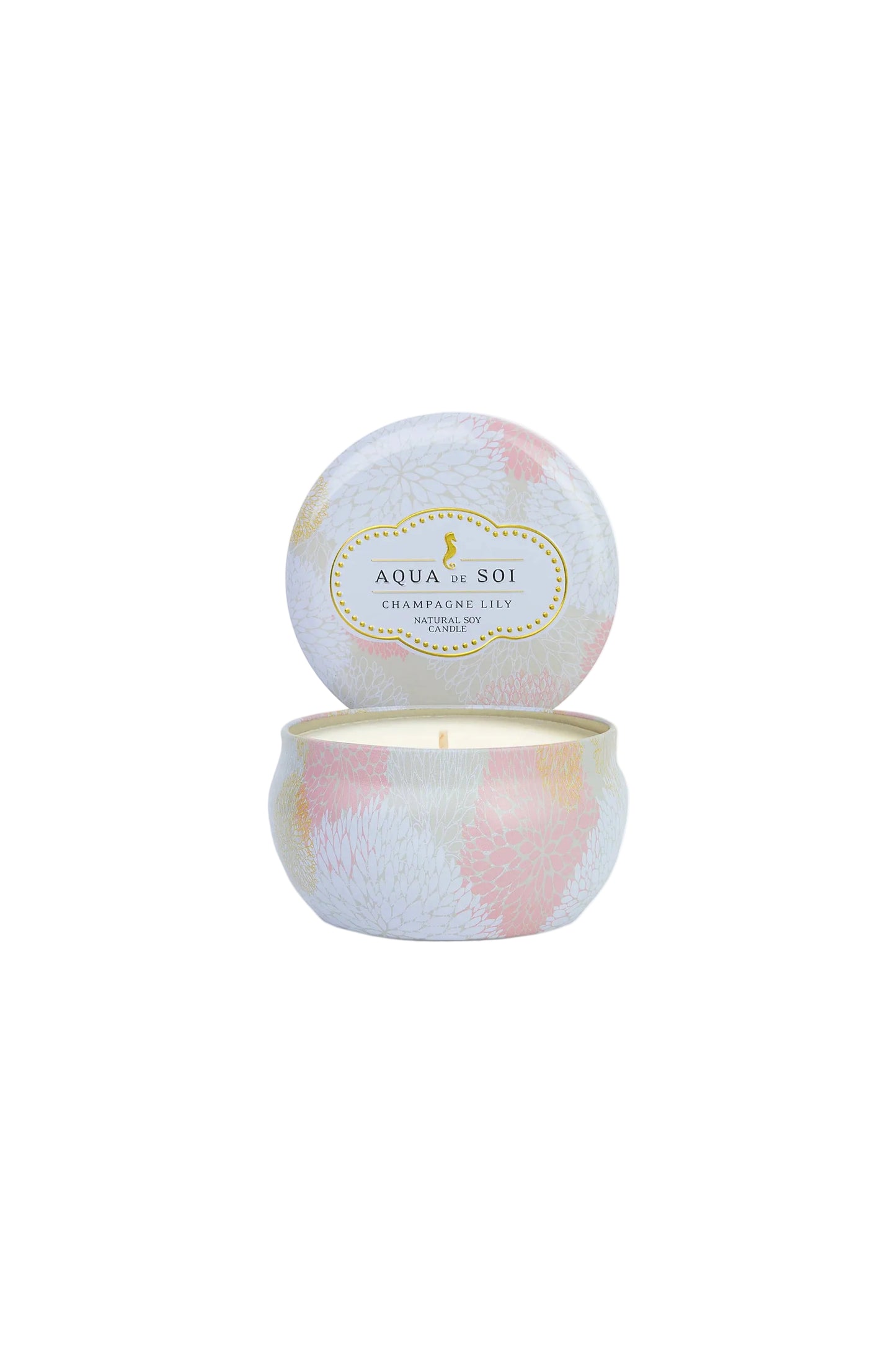 9oz Travel Tin Candle Champagne Lily