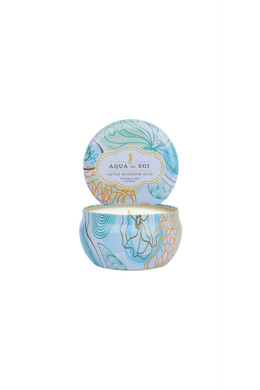 9oz Travel Tin Candle Lotus Blossom Acai