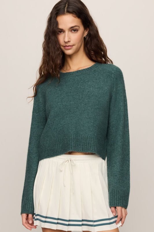 Cropped Stand In Sweater