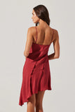 Chelsie Asymmetrical Spaghetti Strap Dress