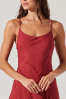 Chelsie Asymmetrical Spaghetti Strap Dress