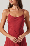 Chelsie Asymmetrical Spaghetti Strap Dress