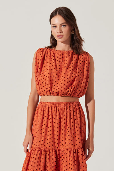 Nalley Eyelet Crop Top