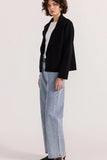 Aiden Crop Coatigan Black