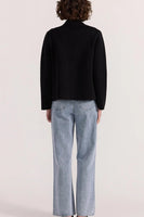 Aiden Crop Coatigan Black