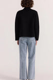 Aiden Crop Coatigan Black